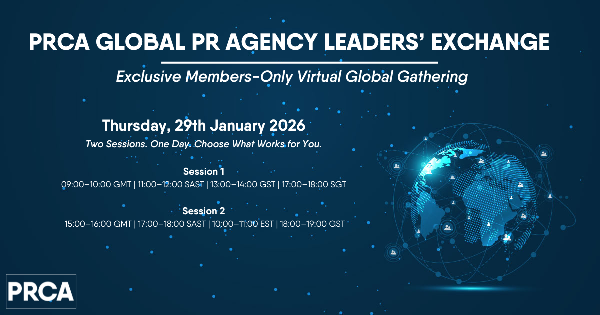 Global PR Agency Leaders’ Exchange - Jan 2026 graphic