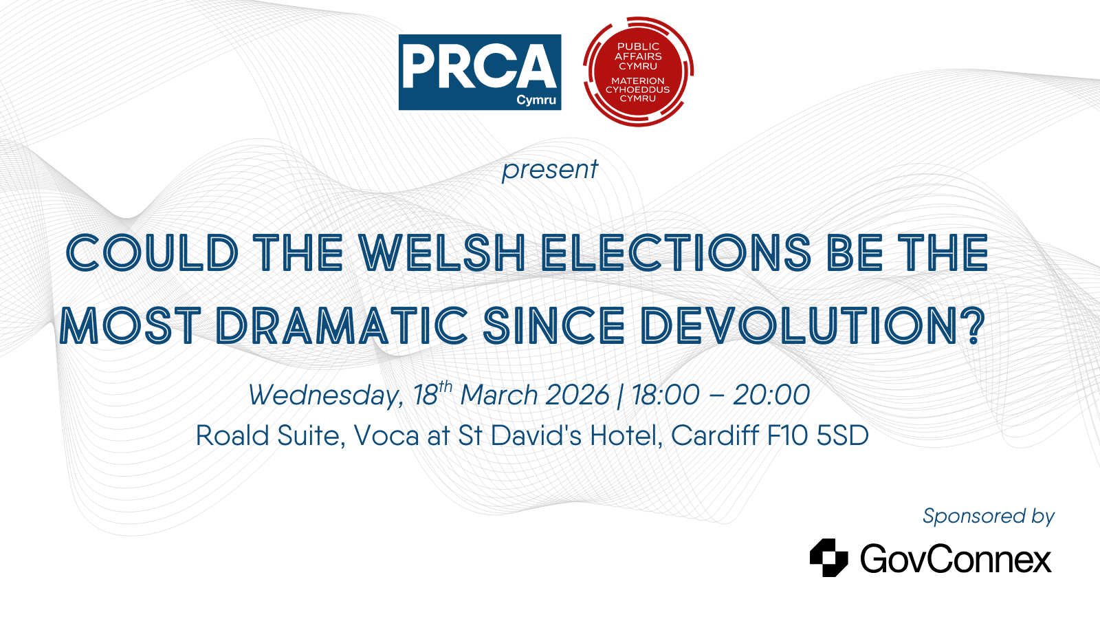 graphic displaying details for the elections cymru event
