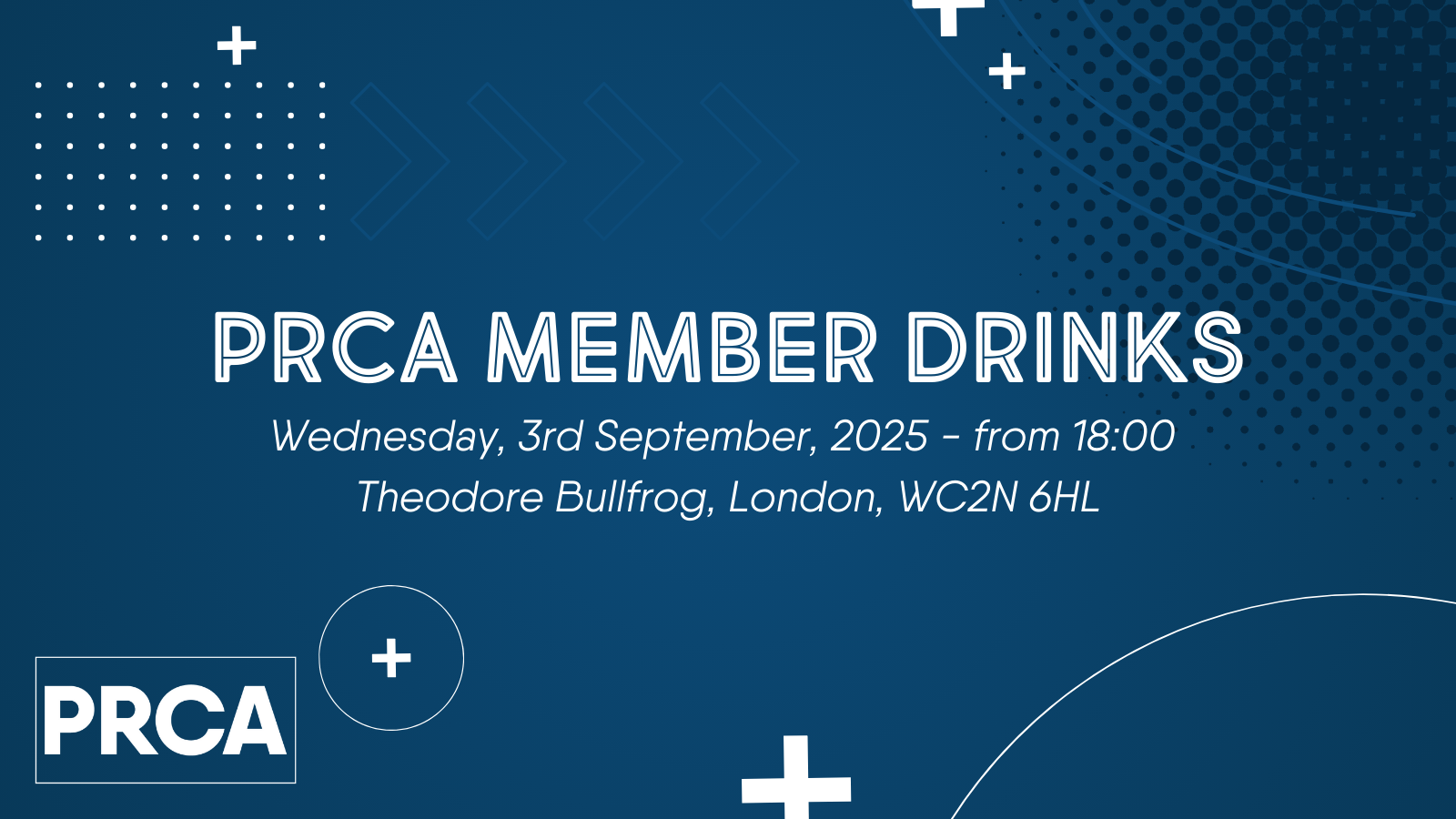 PRCA Member Drinks PRCA Member Drinks graphic