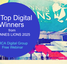 Graphic displaying PRCA Digital Group Event - 10 Top Digital Winners